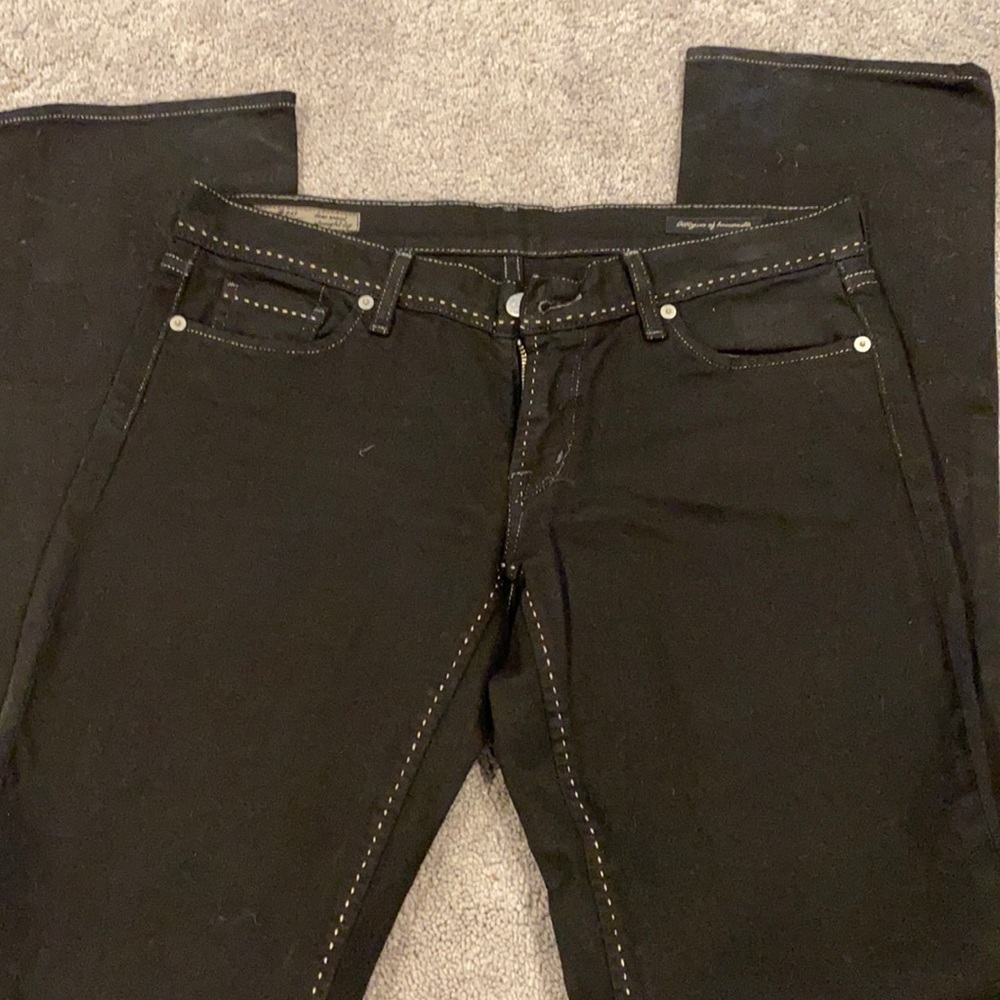 Unique Citizens of Humanity - black with white stitching